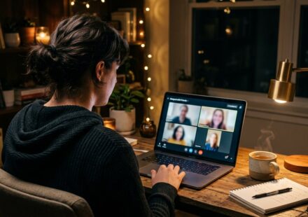 User exploring sites like Omegle on a laptop in 2026
