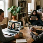 People on devices with adult random chat